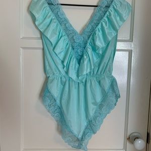 Vintage Ruffle nightie Romper - S